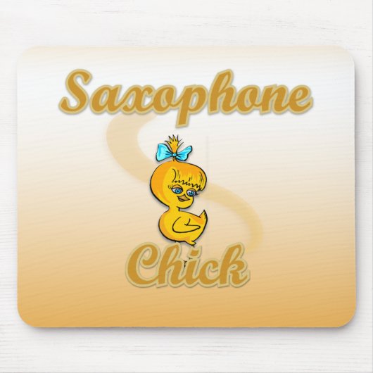 Saxophon Chick Mousepad (Vorne)