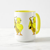 Saxophon Chick Tasse (VorderseiteRechts)
