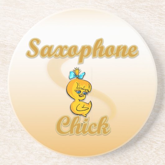 Saxophon Chick Untersetzer (Vorne)