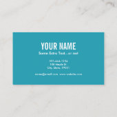 Saxophon Confetti Visitenkarte (Rückseite)