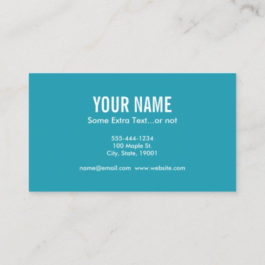 Saxophon Confetti Visitenkarte (Rückseite)