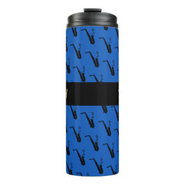 Saxophon Cool Blue Music Thermosbecher