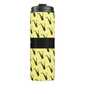 Saxophon Cool-Gelbe Musik Thermosbecher (Vorderseite)