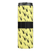 Saxophon Cool-Gelbe Musik Thermosbecher (Rückseite)