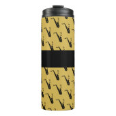 Saxophon Cool Golden Yellow Music Thermosbecher (Vorderseite)