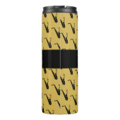 Saxophon Cool Golden Yellow Music Thermosbecher (Rückseite)