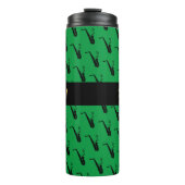 Saxophon Coole Grüne Musik Thermosbecher (Vorderseite)