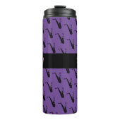 Saxophon Coole Lila Musik Thermosbecher (Vorderseite)
