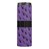 Saxophon Coole Lila Musik Thermosbecher (Rückseite)