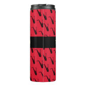 Saxophon Coole Rote Musik Thermosbecher (Rückseite)