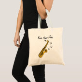 Saxophon Custom Tote Bag Saxophonist Geschenk Tragetasche (Vorderseite (Produkt))