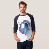 Saxophon Deco2 T-Shirt (Vorne ganz)
