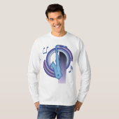 Saxophon Deco2 T-Shirt (Vorne ganz)