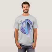 Saxophon Deco2 T-Shirt (Vorne ganz)