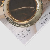 Saxophon Decoupage Seidenpapier (Ausschnitt)