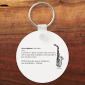 Saxophon Definition Schlüsselanhänger (Vorderseite)