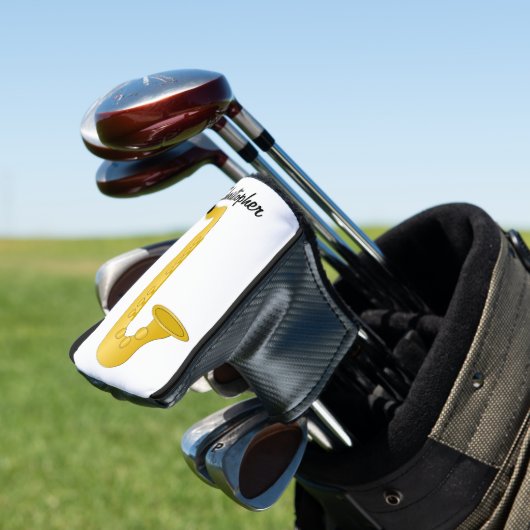 Saxophon-Design Golf Headcover (In Situ)