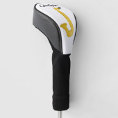 Saxophon-Design Golf Headcover (angewinkelt)