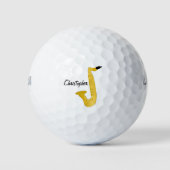 Saxophon-Design Golfball (Vorderseite)