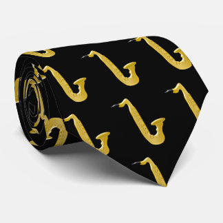 Saxophon Design Krawatte