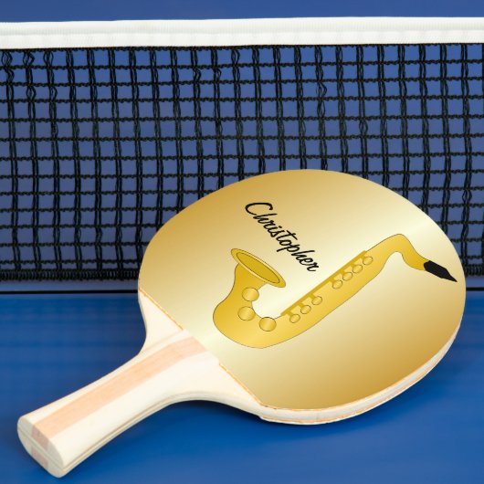 Saxophon Design Tischtennis Schläger (InSitu)