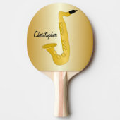 Saxophon Design Tischtennis Schläger (Vorderseite)