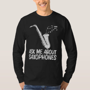 Saxophon-Designs für Männer Frauen Musikinstrument T-Shirt