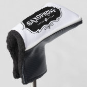 Saxophon Emblem Golf Headcover (3/4 Vorderseite)