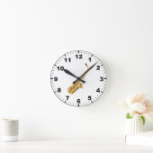 "Saxophon" Entwurfs-Wanduhren Runde Wanduhr (Zuhause)