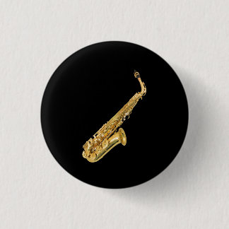 "Saxophon" Entwurfsgeschenke und -produkte Button
