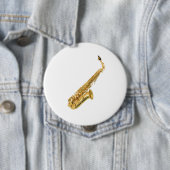 "Saxophon" Entwurfsgeschenke und -produkte Button (Beispiel)