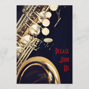 Saxophon Erwägung Einladung