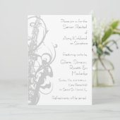 Saxophon Erwägung Einladung (Stehend Vorderseite)