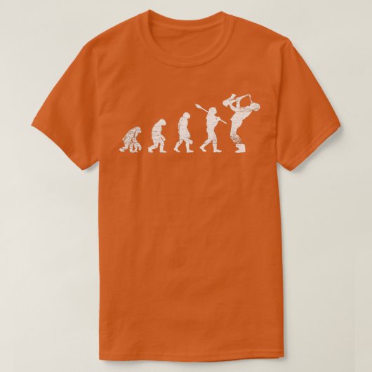 Saxophon-Evolution T-Shirt (Design vorne)