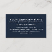 Saxophon-Explosions-Visitenkarte Visitenkarte (Rückseite)