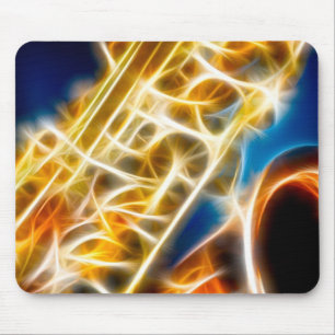 Saxophon - Fraktal Mousepad