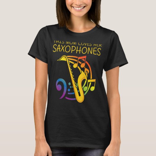 Saxophon für die Mama - Fraueninstrument T-Shirt (Vorderseite)