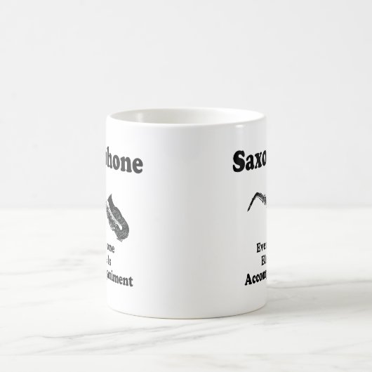 Saxophon-Geschenk Kaffeetasse (Mittel)