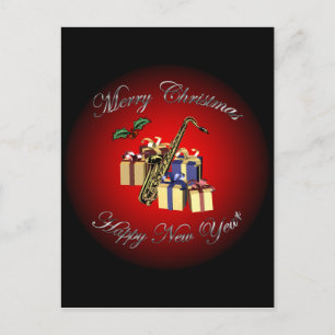 Saxophon ~ Geschenke Frohe Weihnachten & Glücklich