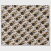 Saxophon Geschenkpapier (Flach)