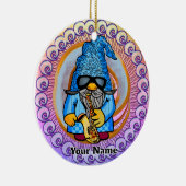 Saxophon-Gnom Keramik Ornament (Rechts)