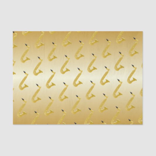 Saxophon-Gold gefärbt Seidenpapier (Vorderseite)