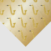 Saxophon-Gold gefärbt Seidenpapier (Ausschnitt)