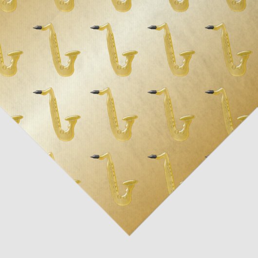 Saxophon-Gold gefärbt Seidenpapier (Ausschnitt)