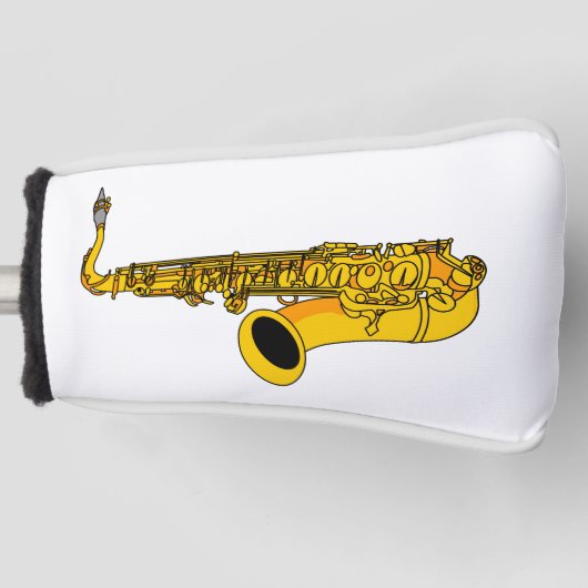 Saxophon Golf Headcover (Vorderseite)
