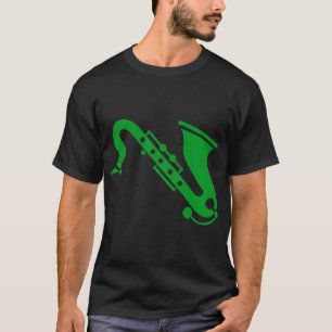 Saxophon - Grasgrün T-Shirt