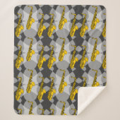 Saxophon Gray Pattern Sherpadecke (Vorderseite)