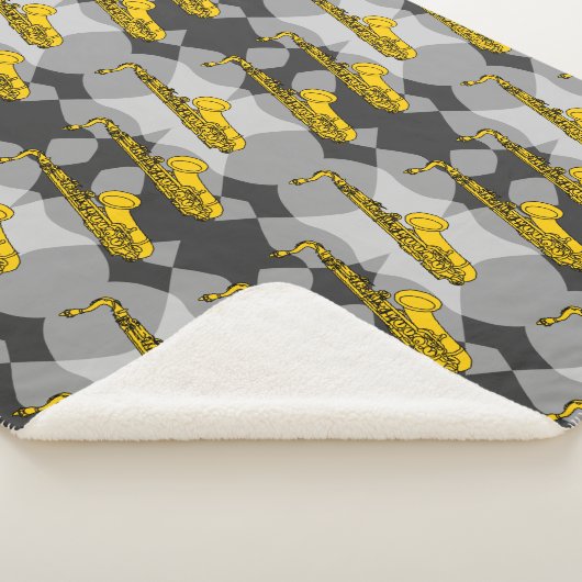 Saxophon Gray Pattern Sherpadecke (3/4)