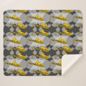 Saxophon Gray Pattern Sherpadecke (Vorderseite (Horizontal))