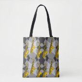Saxophon Gray Pattern Tasche (Vorderseite)